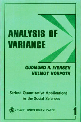 Cover of Analysis of Variance
