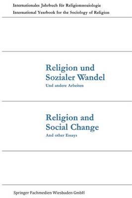 Book cover for Religion und Sozialer Wandel Und andere Arbeiten / Religion and Social Change And other Essays