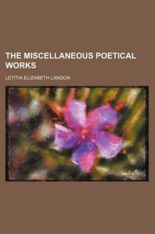 Cover of The Miscellaneous Poetical Works