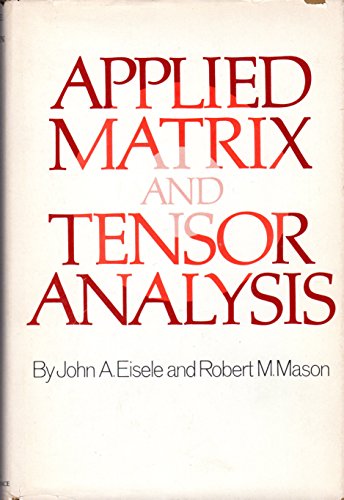 Cover of Applied Matrix and Tensor Analysis