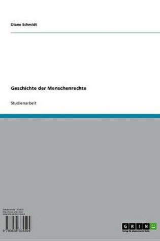 Cover of Geschichte Der Menschenrechte