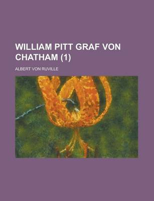 Book cover for William Pitt Graf Von Chatham (1)