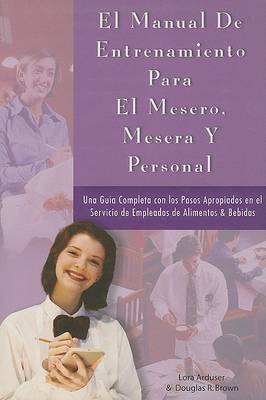 Book cover for Manual de Entrenamiento Para Meseros, Meseras y Personal