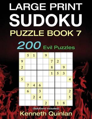 Book cover for Large Print SUDOKU Puzzle Book 7