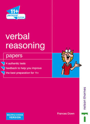 Book cover for 11+ Personal Tutor Verbal Reasoning Papers - Multiple Choice Version