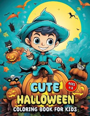Book cover for Cute Halloween Coloring Book for Kids