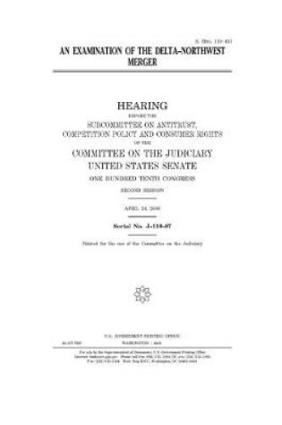 Cover of An examination of the Delta-Northwest merger