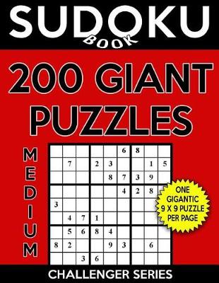 Book cover for Sudoku Book 200 Medium GIANT Size Puzzles