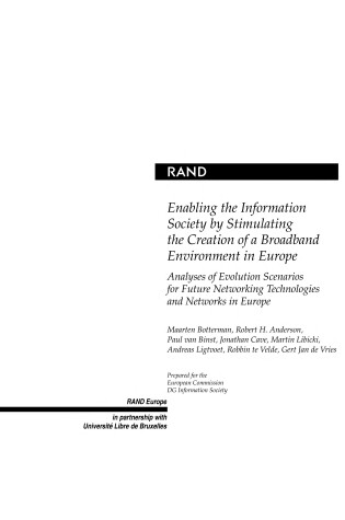 Cover of Enabling the Information Society by Stimulating the Creation of a Broadband Environment in Europe