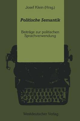 Book cover for Politische Semantik