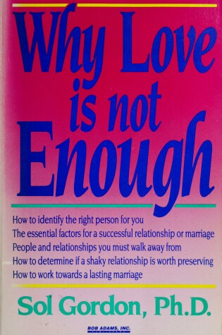 Cover of Why Love Is Not Enough
