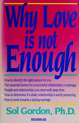 Book cover for Why Love Is Not Enough