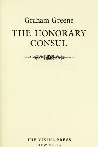 Cover of Greene Graham : Honorary Consul(Uniform Ed)