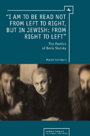 Cover of "I am to be read not from left to right, but in Jewish: from right to left"