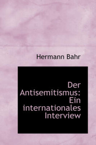 Cover of Der Antisemitismus