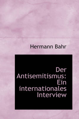 Book cover for Der Antisemitismus