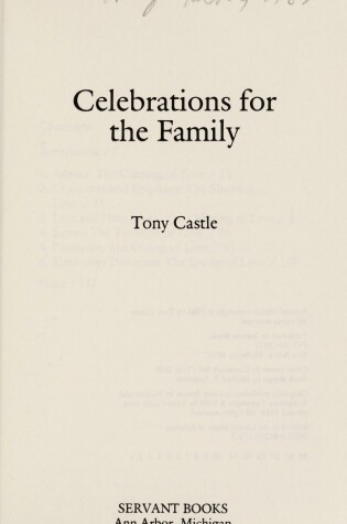Cover of Celebrations for the Family