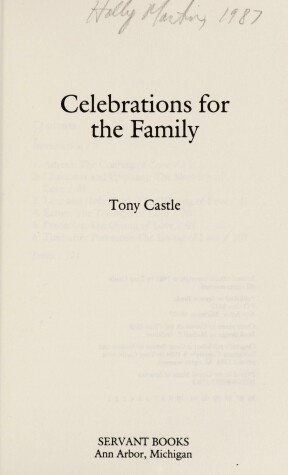 Book cover for Celebrations for the Family