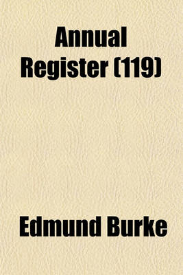 Book cover for The Annual Register Volume 119