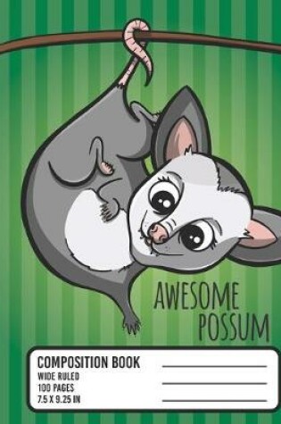 Cover of Awesome Possum Composition Book