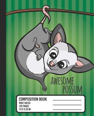 Book cover for Awesome Possum Composition Book