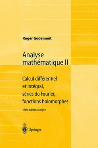 Cover of Analyse Mathematique II