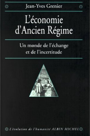 Cover of Economie D'Ancien Regime (L')