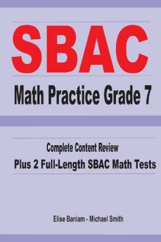 Cover of SBAC Math Practice Grade 7