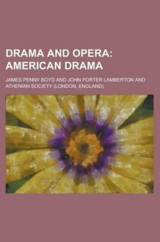 Cover of Drama and Opera