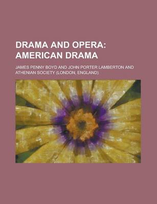 Book cover for Drama and Opera