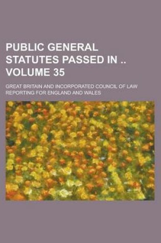 Cover of Public General Statutes Passed in Volume 35