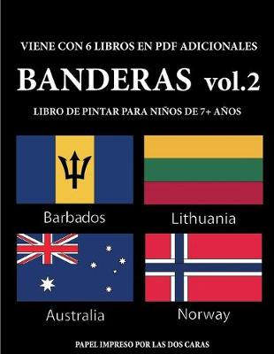 Cover of Libro de pintar para niños de 7+ años (Banderas vol. 2)
