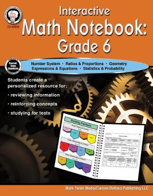 Book cover for Interactive Math Notebook Resource Book, Grade 6