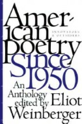 Cover of American Poetry Since 1950