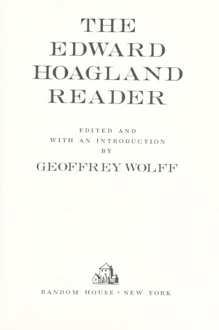 Cover of Edward Hoagland Rdr
