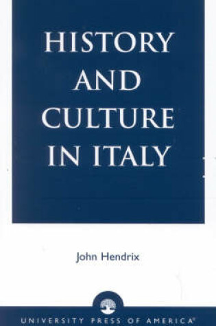 Cover of History and Culture in Italy