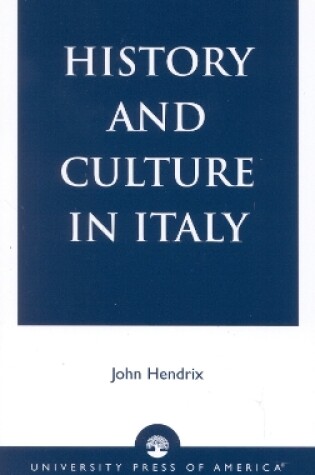 Cover of History and Culture in Italy