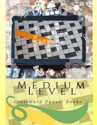 Book cover for Medium Level Crossword Puzzle Books