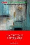 Book cover for La Critique Litteraire