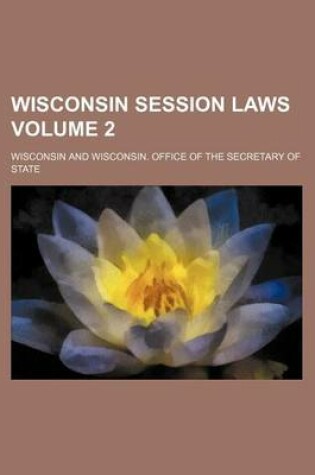 Cover of Wisconsin Session Laws Volume 2