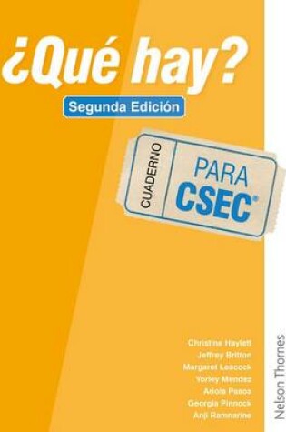 Cover of ¿Qué Hay? Cuaderno CSEC®