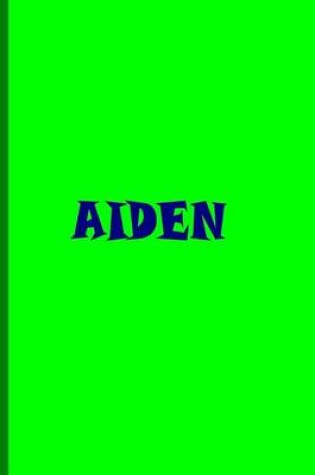 Cover of Aiden - Personalized Journal