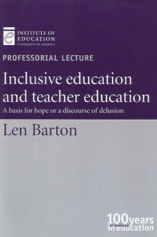 Cover of Inclusive education and teacher education