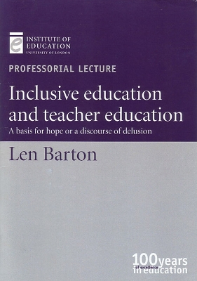 Cover of Inclusive education and teacher education