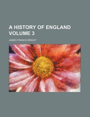 Book cover for A History of England Volume 3