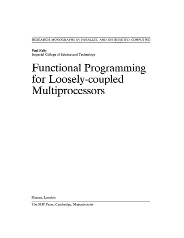 Book cover for Functional Programming for Loosely-coupled Multiprocessors