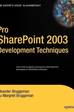 Cover of Pro SharePoint 2003 Development Techniques