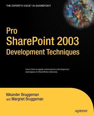 Book cover for Pro SharePoint 2003 Development Techniques
