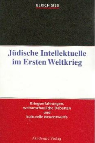 Cover of Judische Intellektuelle Im Ersten Weltkrieg