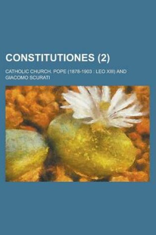 Cover of Constitutiones (2 )
